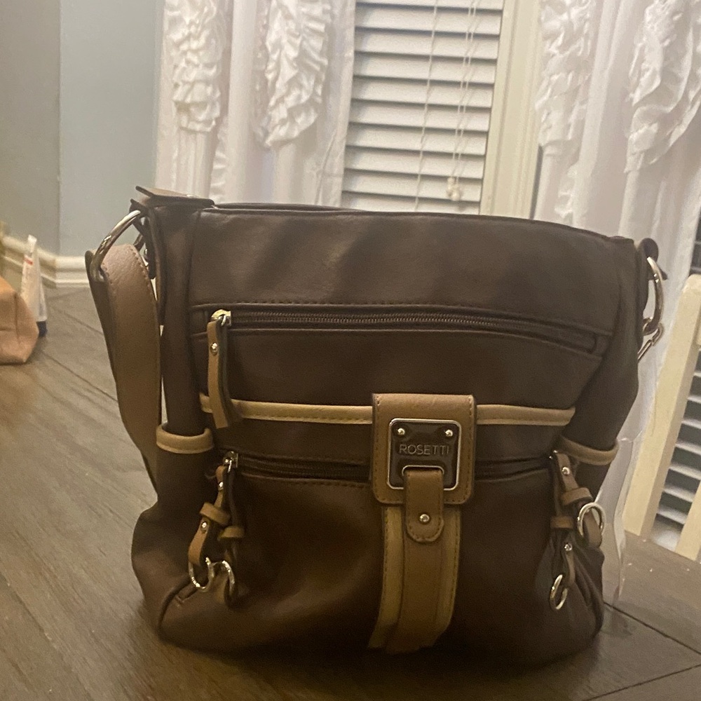 Rosetti Dark Brown and Tan Shoulder Bag New with tags.